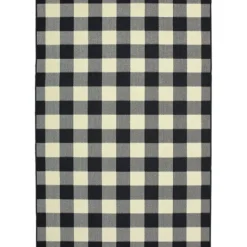 Kirkland's Home Madura Buffalo Check Outdoor Area Rug, 3X5- Outdoor Rugs