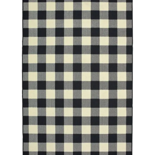Kirkland's Home Madura Buffalo Check Outdoor Area Rug, 3X5- Outdoor Rugs
