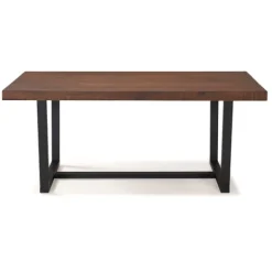 Kirkland's Home Mahogany Distressed Solid Wood Dining Table- Dining Tables