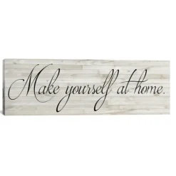 Kirkland's Home Make Yourself At Home Canvas Art Print- Wall Quotes & Signs