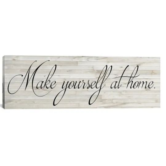 Kirkland's Home Make Yourself At Home Canvas Art Print- Wall Quotes & Signs