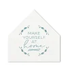 Kirkland's Home Make Yourself At Home House Shaped Canvas Print- Wall Quotes & Signs