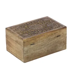 Kirkland's Home Mango Wood Carved Boxes, Set Of 3- Baskets & Boxes