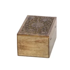Kirkland's Home Mango Wood Carved Boxes, Set Of 3- Baskets & Boxes