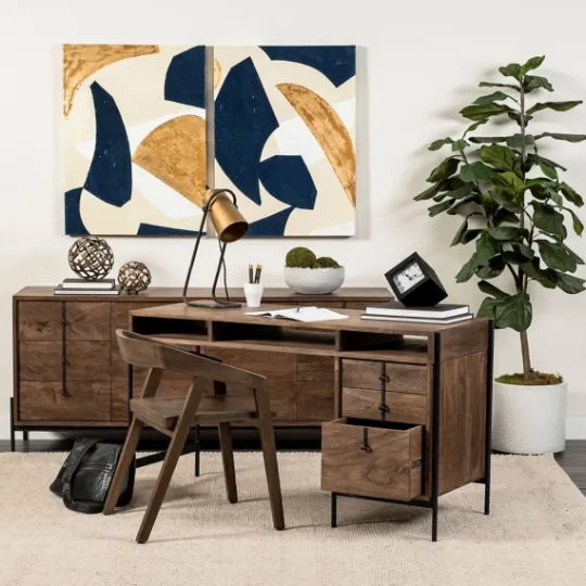 Kirkland's Home Mango Wood Dining Chair- Dining Chairs