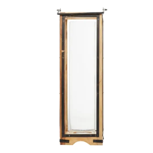 Kirkland's Home Mango Wood Frame Lantern, 31 In.- Lanterns