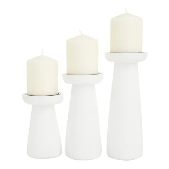 Kirkland's Home Mango Wood 3-Pc. Pillar Candle Holder Set- Candle Holders