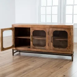 Kirkland's Home Manu Mango Wood Media Cabinet- Tv Stands & Media Consoles