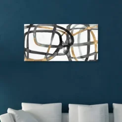 Kirkland's Home Many Ways Abstract Canvas Art Print, 60X30 In.- Canvas Art