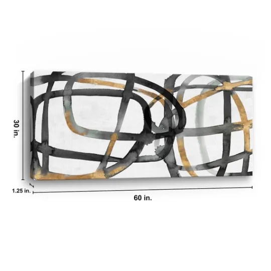 Kirkland's Home Many Ways Abstract Canvas Art Print, 60X30 In.- Canvas Art
