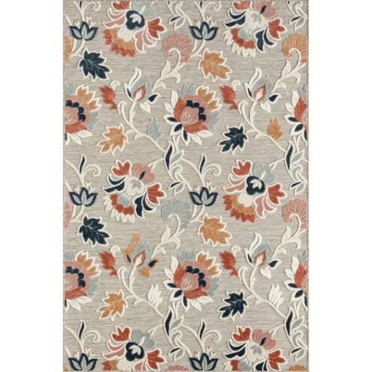 Kirkland's Home Mara Floral Blossom Indoor/Outdoor Area Rug, 7X9- Outdoor Rugs