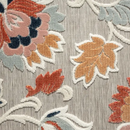 Kirkland's Home Mara Floral Blossom Indoor/Outdoor Area Rug, 5X7- Outdoor Rugs