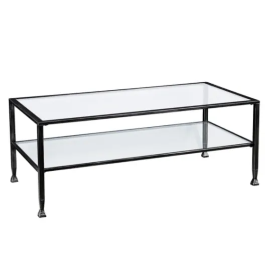 Kirkland's Home Mara Glass And Metal Coffee Table- Coffee Tables