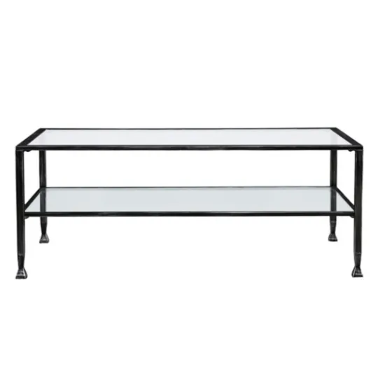 Kirkland's Home Mara Glass And Metal Coffee Table- Coffee Tables