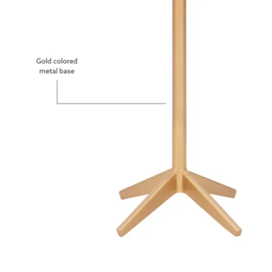 Kirkland's Home Marble And Gold Base Cocktail Table- Accent & End Tables