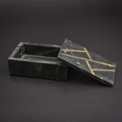 Kirkland's Home Marble And Gold Box- Baskets & Boxes