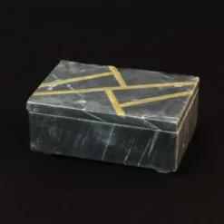 Kirkland's Home Marble And Gold Box- Baskets & Boxes