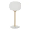 Kirkland's Home Marble And Gold Metal Globe Table Lamp- Table Lamps