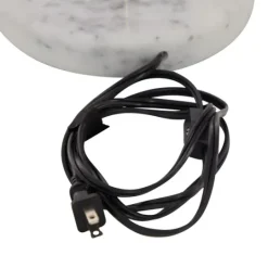 Kirkland's Home Marble And Gold Metal Globe Table Lamp- Table Lamps