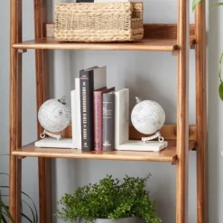 Kirkland's Home Marble Globe Bookends, Set Of 2- Decorative Accents