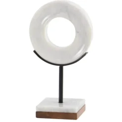 Kirkland's Home Marble Ring Sculpture, 11 In.- Statues & Figurines