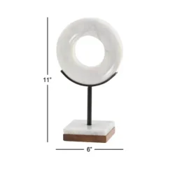Kirkland's Home Marble Ring Sculpture, 11 In.- Statues & Figurines