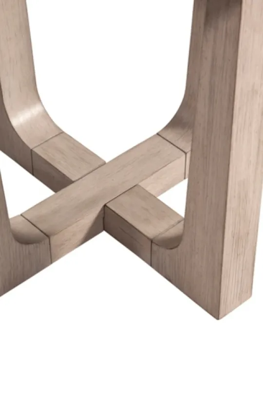 Kirkland's Home Marble Top Tapered Legs Accent Table- Accent & End Tables