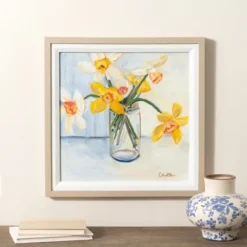 Kirkland's Home March Daffodils Framed Art Print- Framed Art