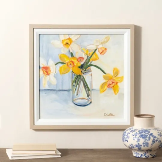 Kirkland's Home March Daffodils Framed Art Print- Framed Art