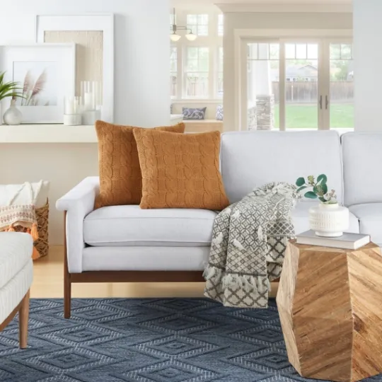 Kirkland's Home Marigold Cable Knit Throw Pillows, Set Of 2- Pillows