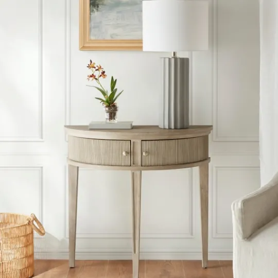 Kirkland's Home Martha Stewart Half Moon Console Table- Console Tables