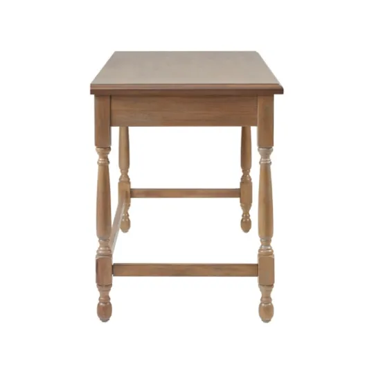 Kirkland's Home Martha Stewart Natural Wood Turned Legs Desk- Office Furniture