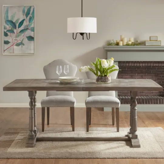 Kirkland's Home Martha Stewart Tiffany Pedestal Dining Table- Dining Tables