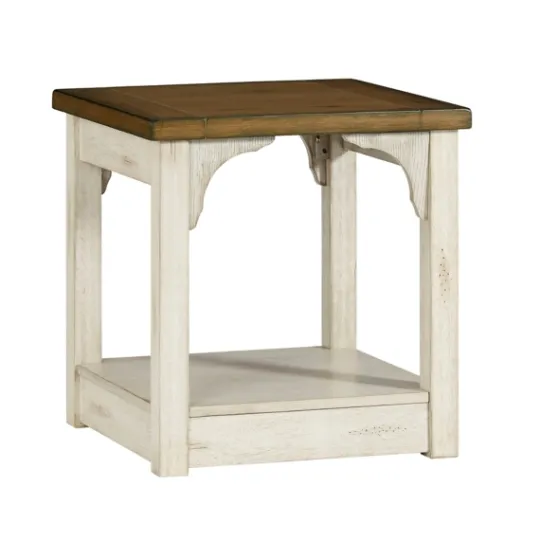 Kirkland's Home Mary And Natural Wooden Square Accent Table- Accent & End Tables
