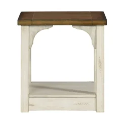 Kirkland's Home Mary And Natural Wooden Square Accent Table- Accent & End Tables