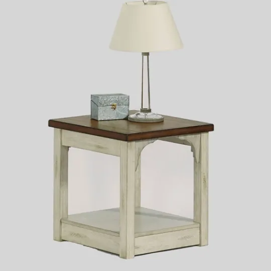 Kirkland's Home Mary And Natural Wooden Square Accent Table- Accent & End Tables