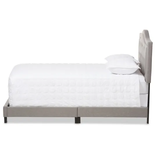 Kirkland's Home Mary Light Button Tufted Full Bed Frame- Beds & Headboards