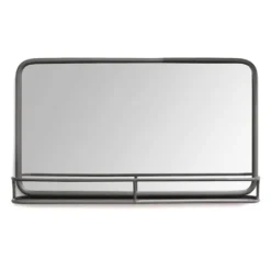Kirkland's Home Mason Metal Mirror With Shelf, 24X14 In.- Decorative Mirrors