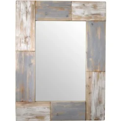 Kirkland's Home Mason Wood Planks Wall Mirror- Decorative Mirrors