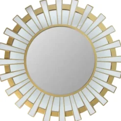 Kirkland's Home Matte And Clear Sunburst Wall Mirror- Decorative Mirrors