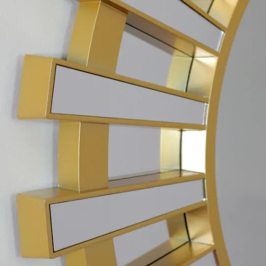 Kirkland's Home Matte And Clear Sunburst Wall Mirror- Decorative Mirrors