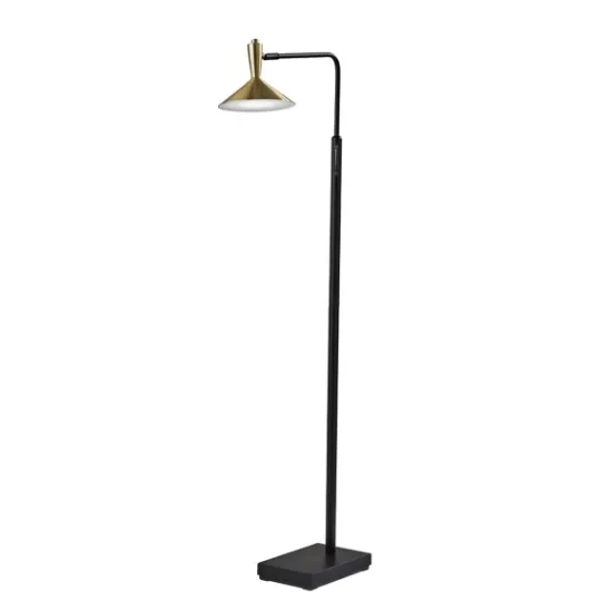 Kirkland's Home Matte Black Adjustable Light And Color Floor Lamp- Floor Lamps