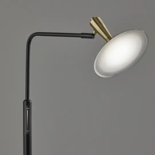 Kirkland's Home Matte Black Adjustable Light And Color Floor Lamp- Floor Lamps