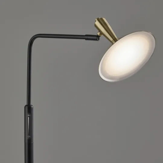 Kirkland's Home Matte Black Adjustable Light And Color Floor Lamp- Floor Lamps