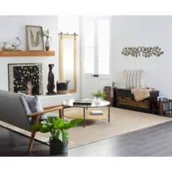 Kirkland's Home Matte Black And White Wooden Tic Tac Toe Board- Decorative Accents