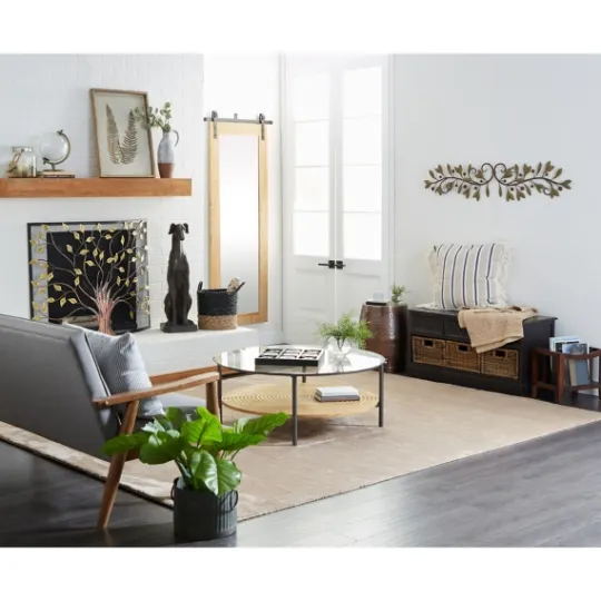 Kirkland's Home Matte Black And White Wooden Tic Tac Toe Board- Decorative Accents