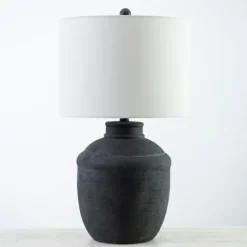 Kirkland's Home Matte Black Cairo Table Lamp- Table Lamps