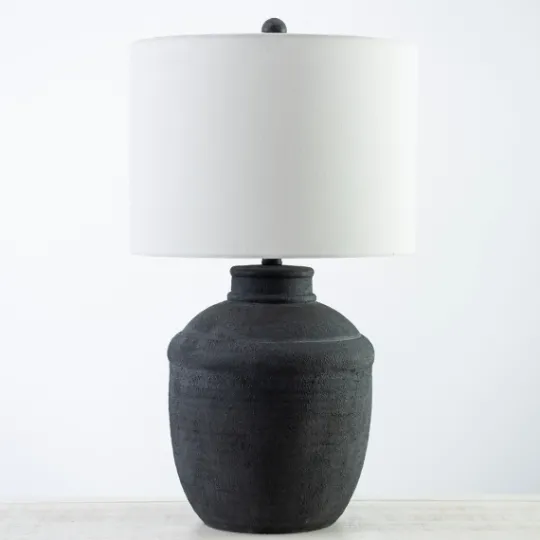 Kirkland's Home Matte Black Cairo Table Lamp- Table Lamps