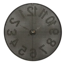 Kirkland's Home Matte Black Iron Wall Clock, 32 In.- Clocks