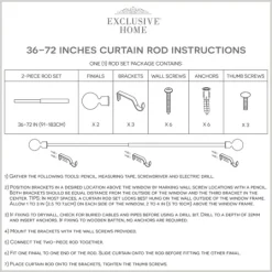 Kirkland's Home Matte Black Modern Twist Curtain Rod, 72 In.- Curtain Rods & Hardware